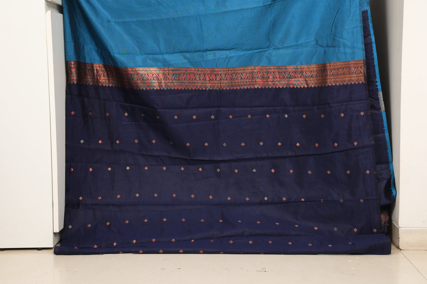 Royal Blue and Navi Blue Laxmi Silk