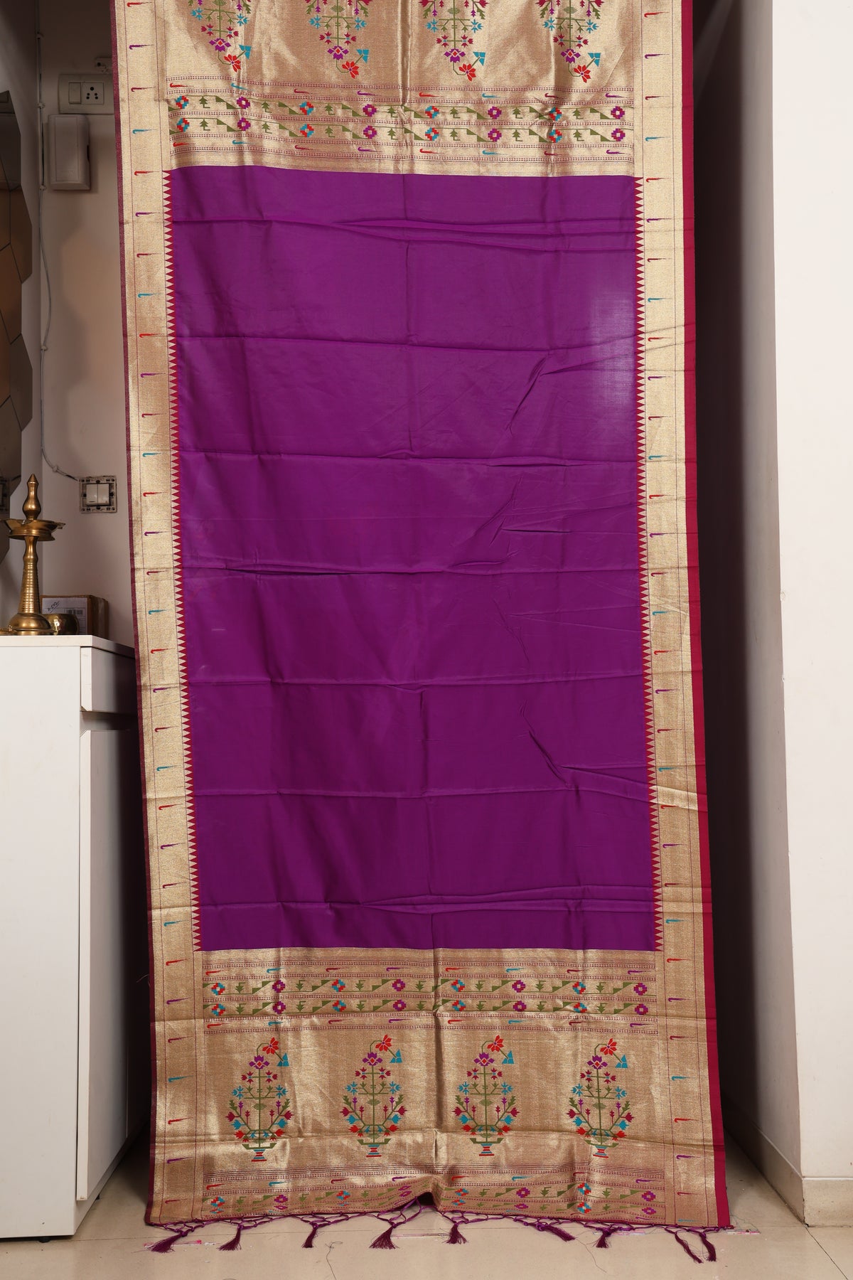 Royal Magenta Paithani Dupatta