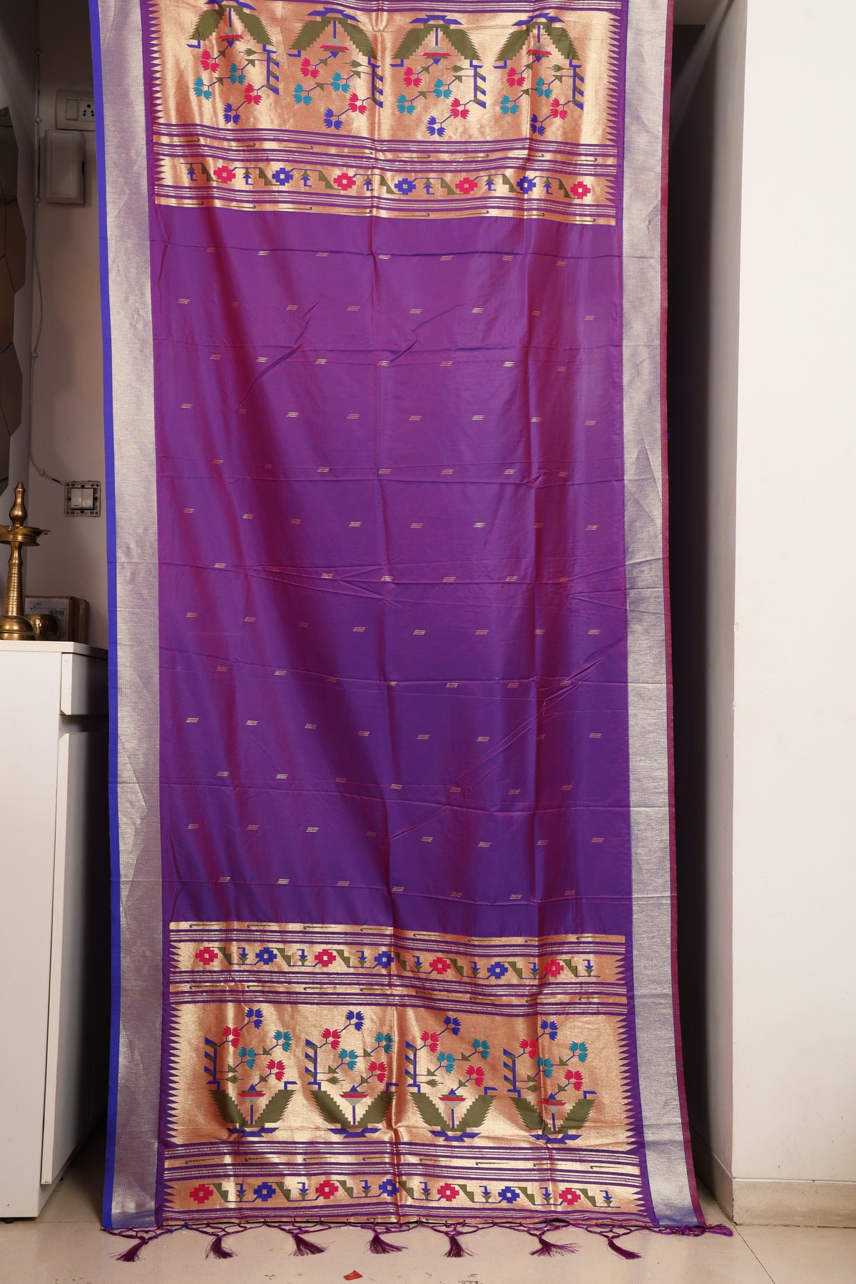 Deep Purple Paithani Dupatta