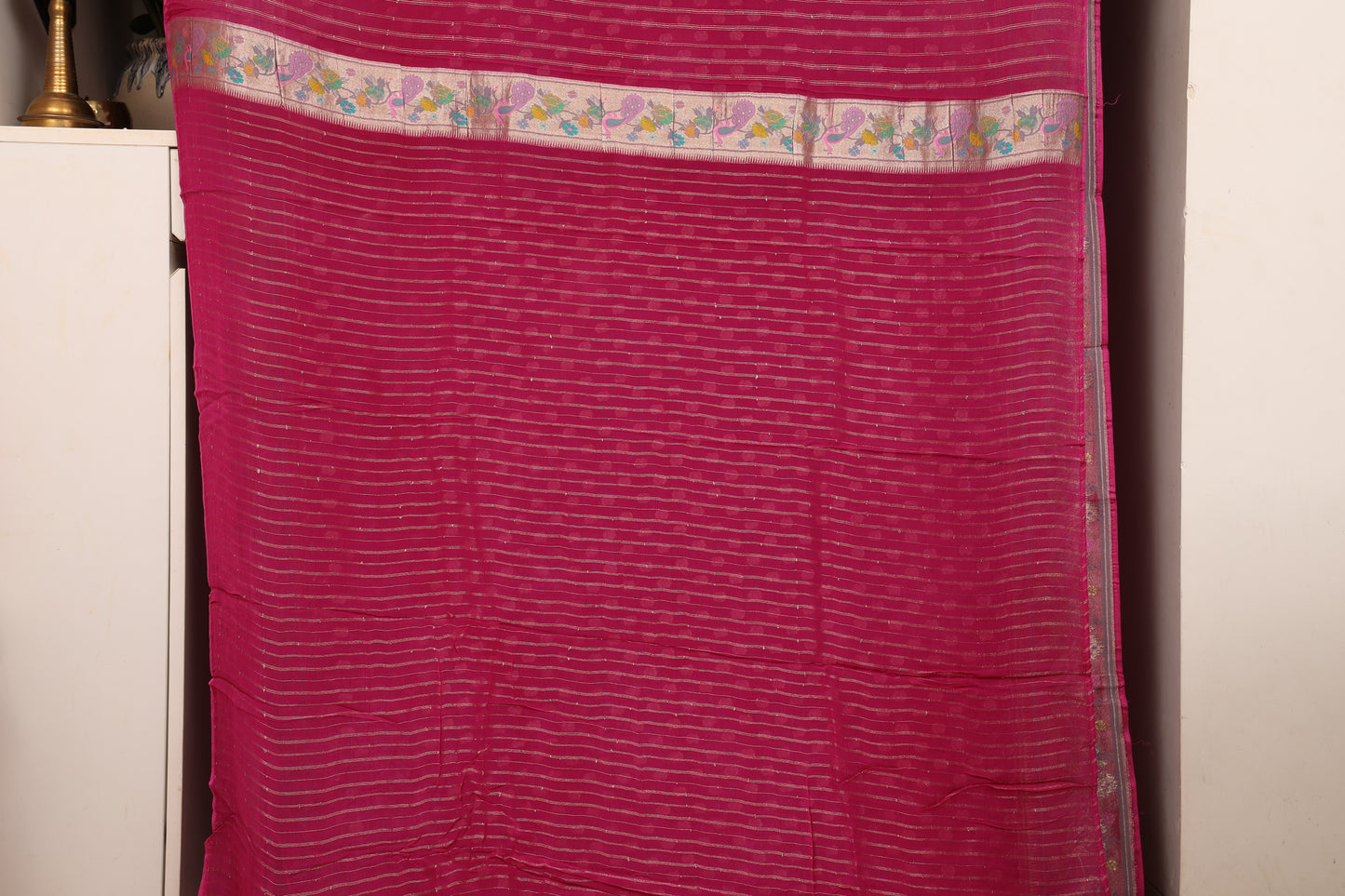 Jammuni Purple Georgette Paithani