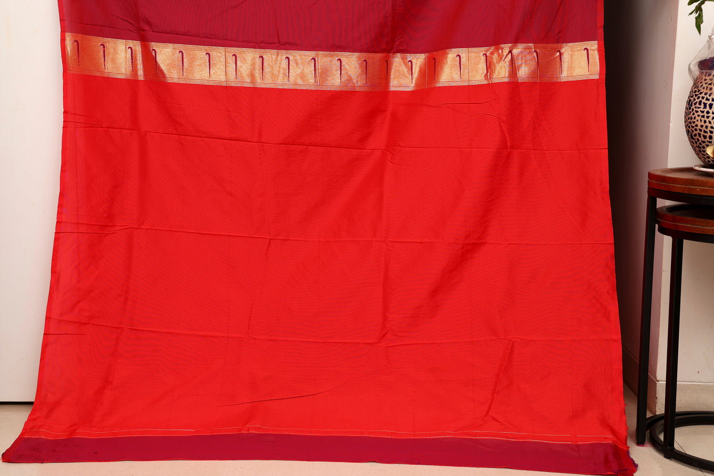 Champagne Gold Mayur Valli Paithani