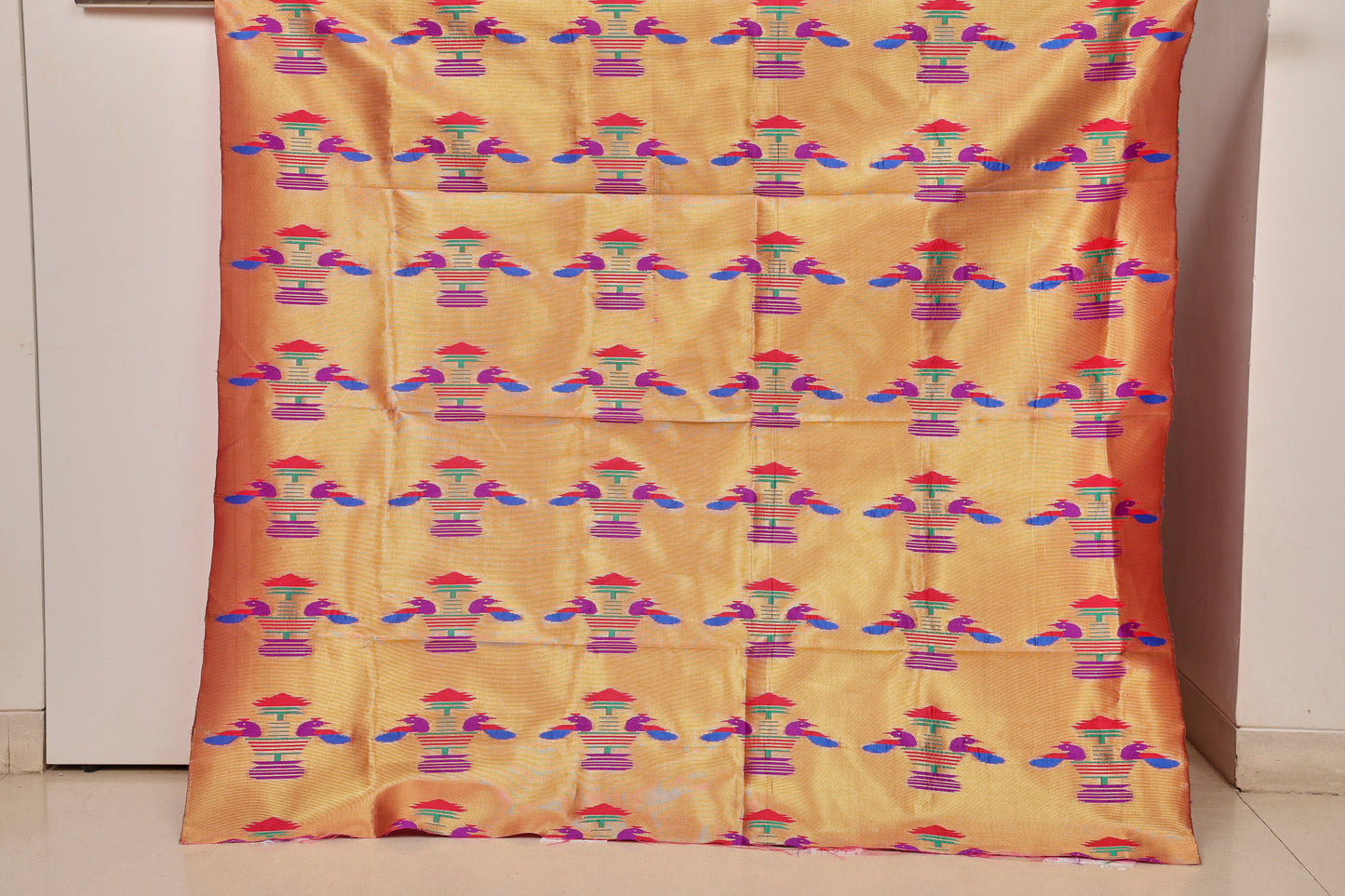 Paithani Brocket Blouse - Twin Peacock Design