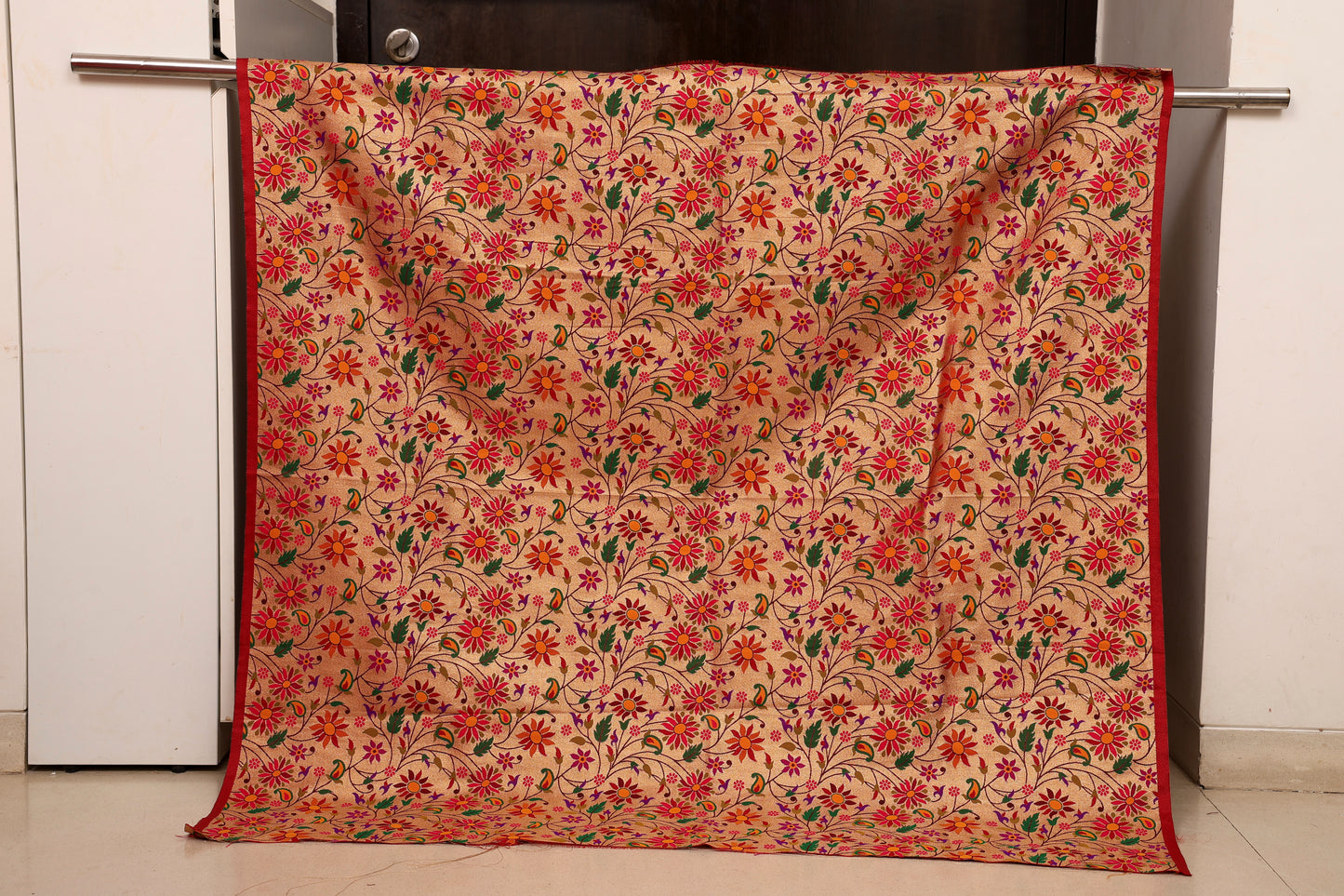 Paithani Brocket Blouse - Full Floral Jaal Design