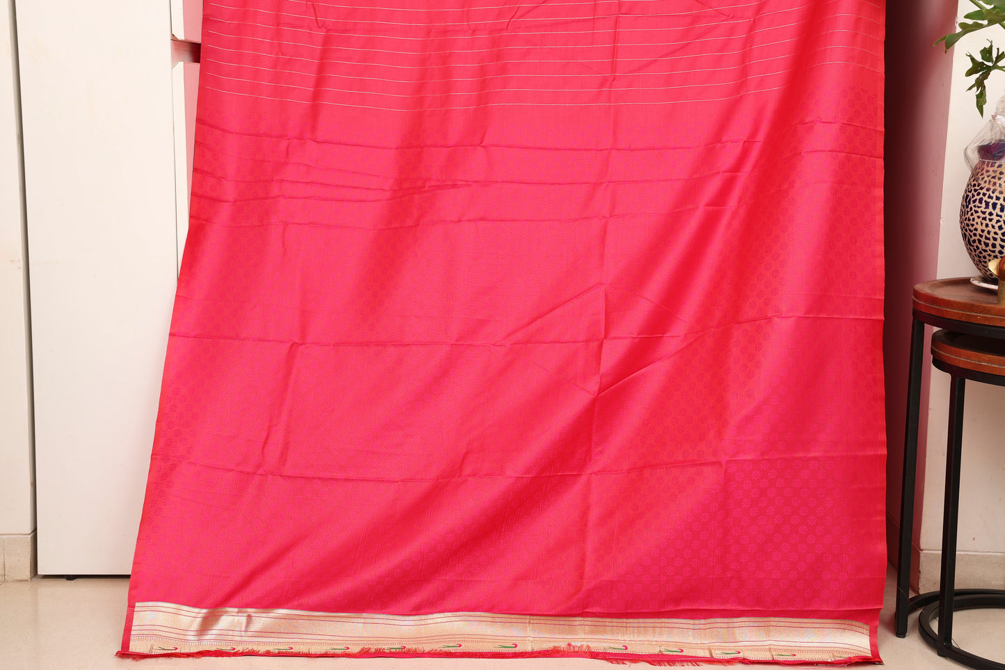 Rani Pink Seven Rows Muniya Skirt Border Paithani