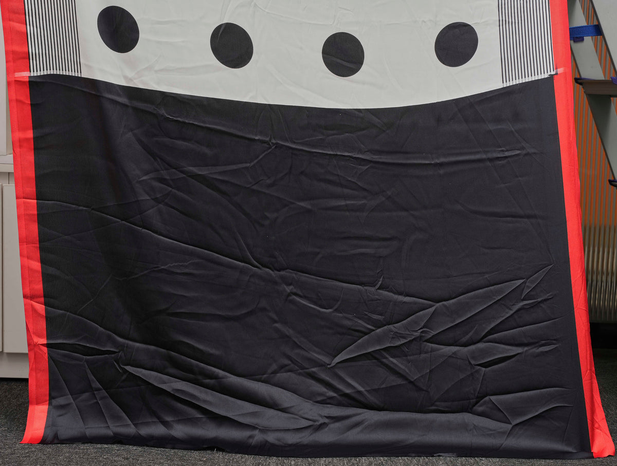 Off-White & Black Polka Dot Semi Modal Silk Saree