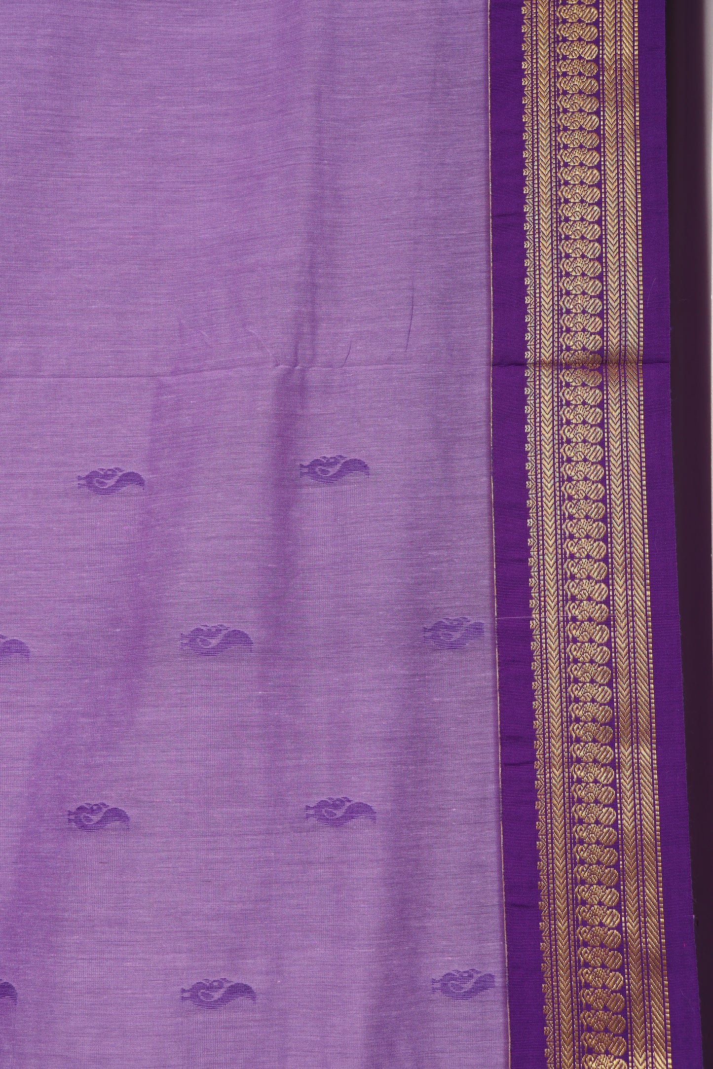 Purple Gadwal Cotton Saree