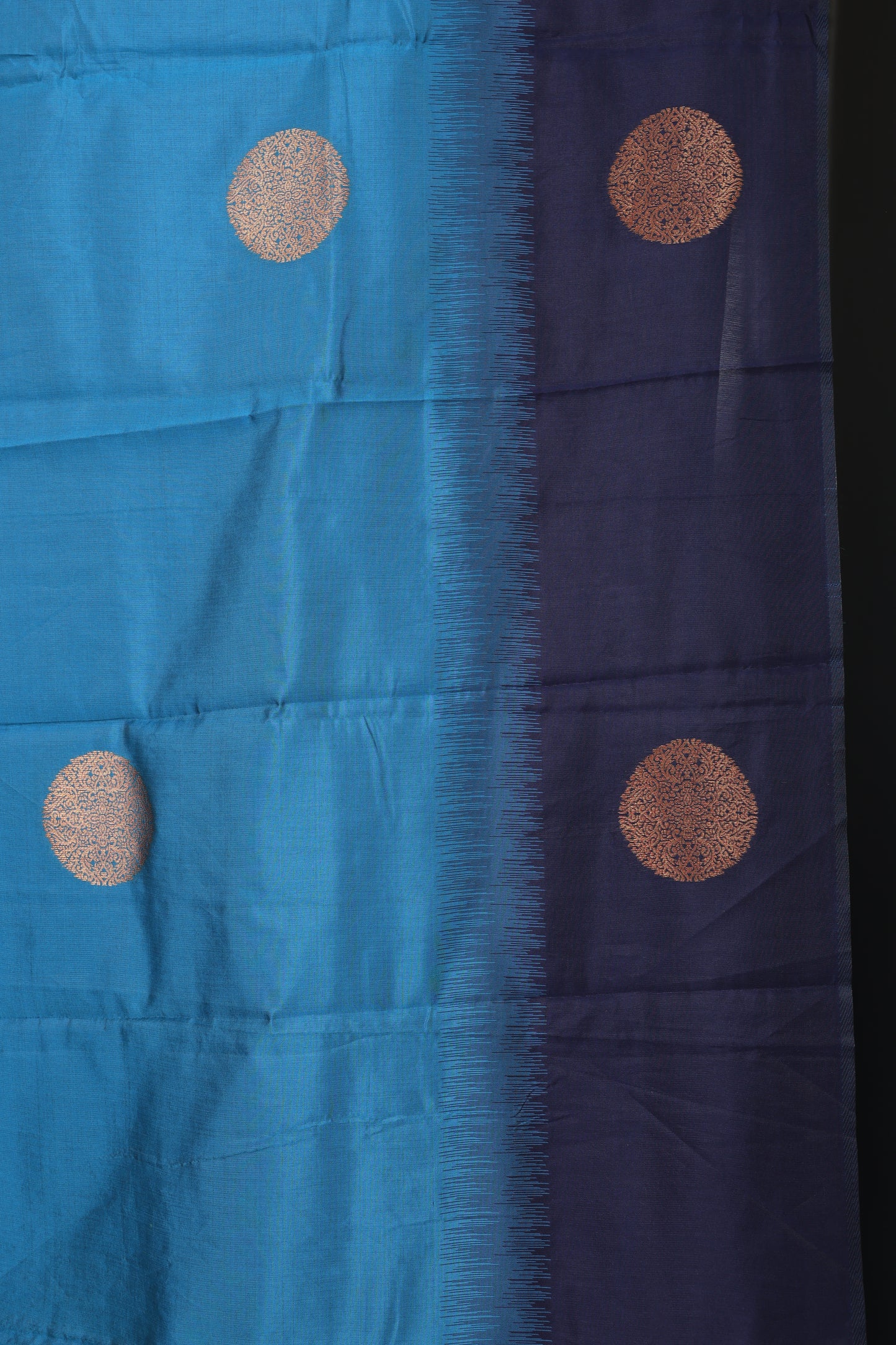 Royal Blue and Navi Blue Laxmi Silk