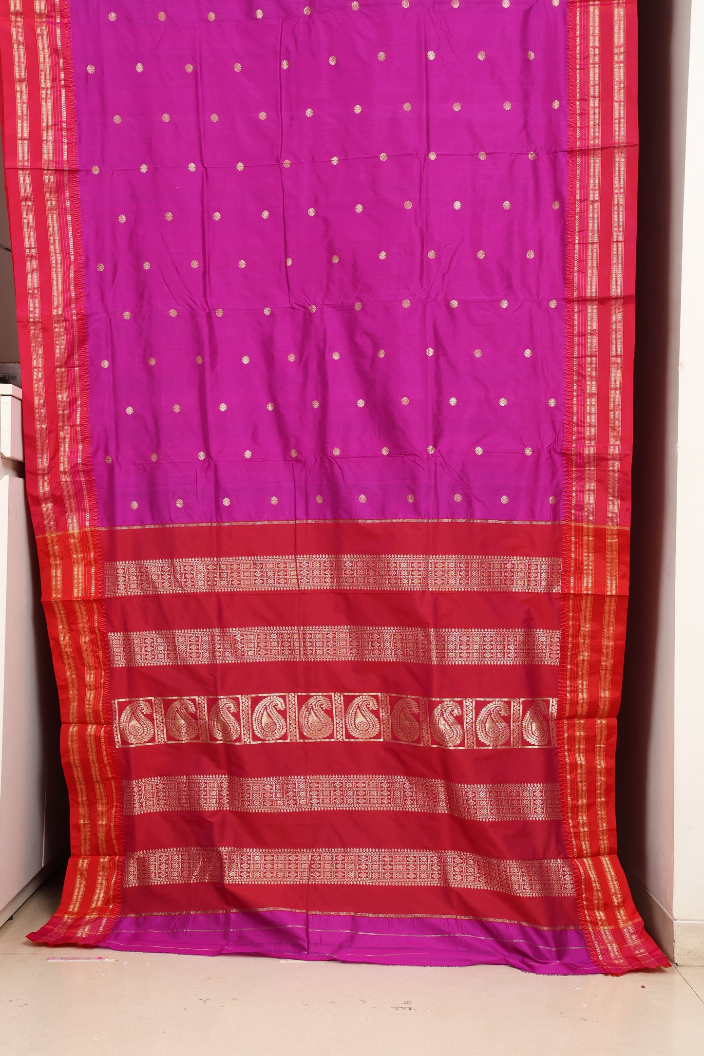 Royal Magenta Narayanpeth Saree
