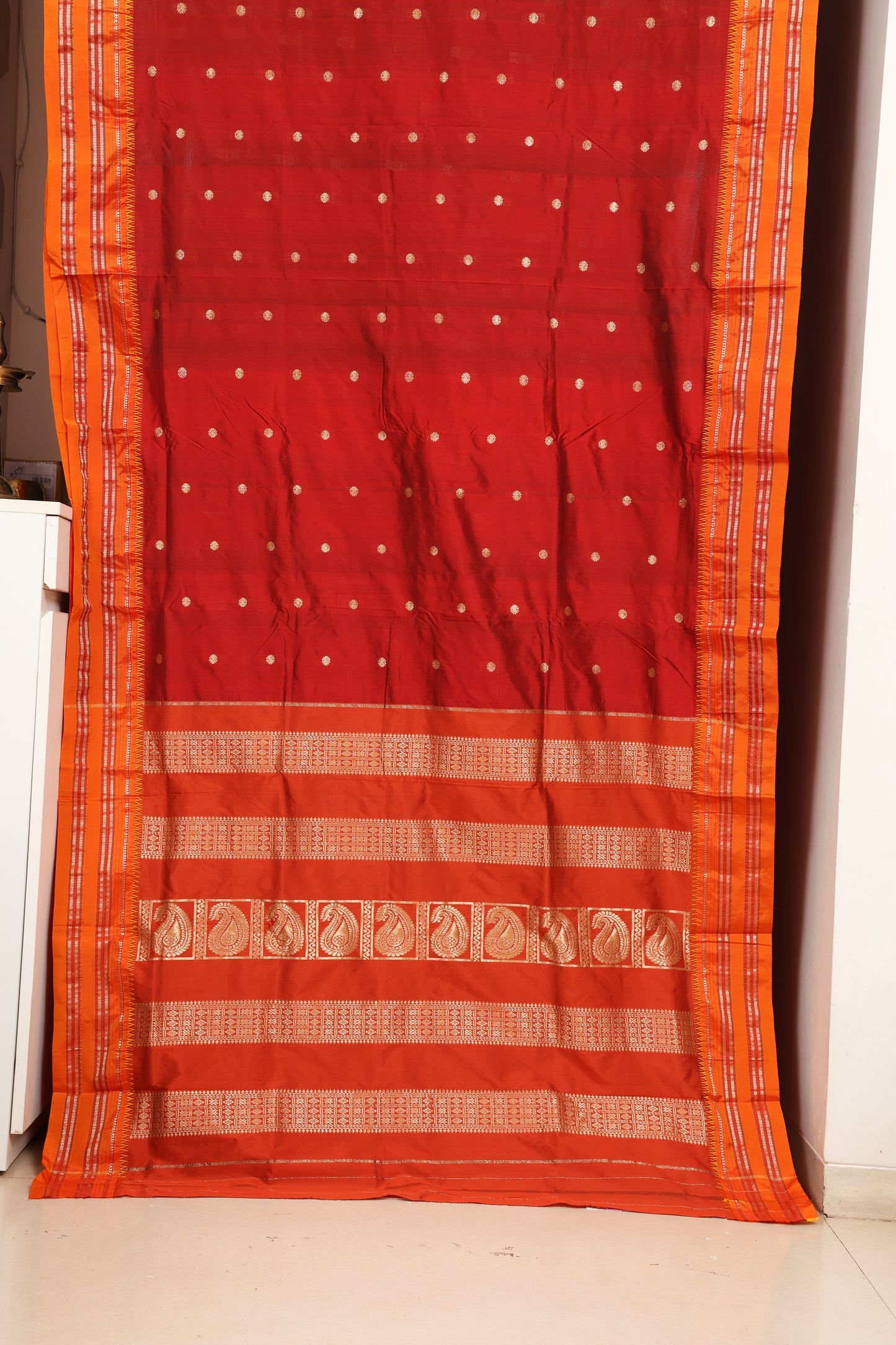 Maroon Narayanpeth Saree