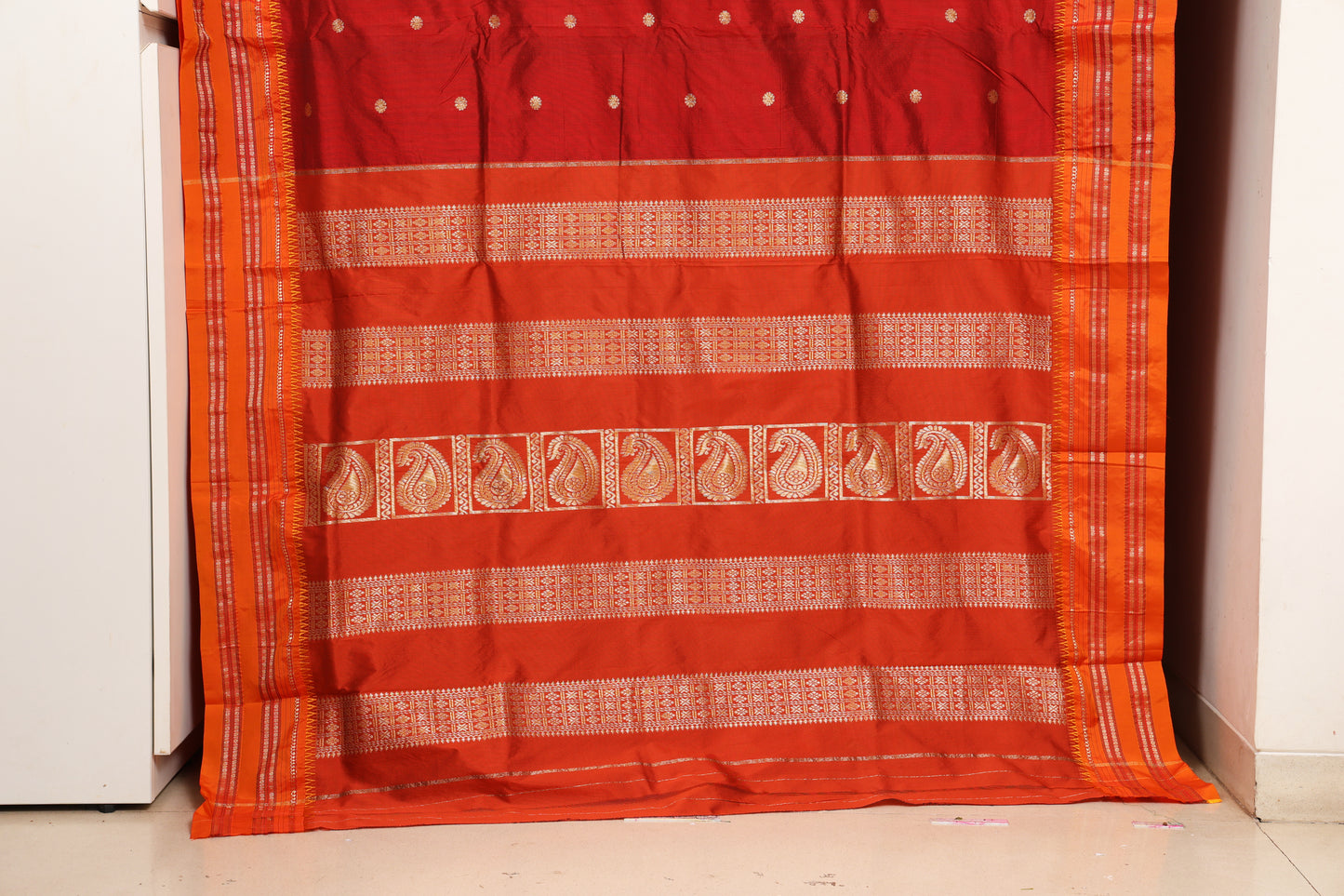 Maroon Narayanpeth Saree