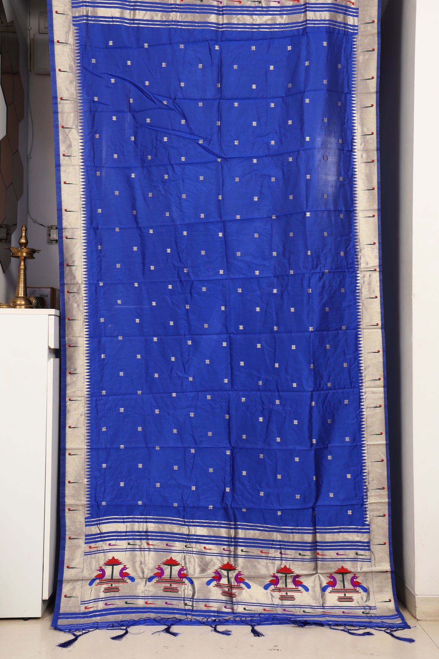 Ink Blue Paithani Dupatta