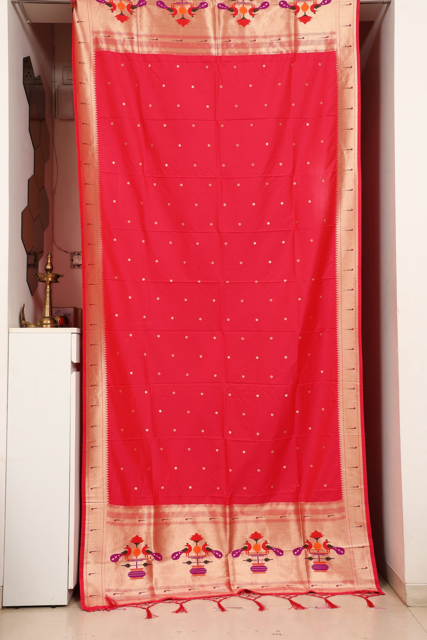 Rani Pink Paithani Dupatta -02