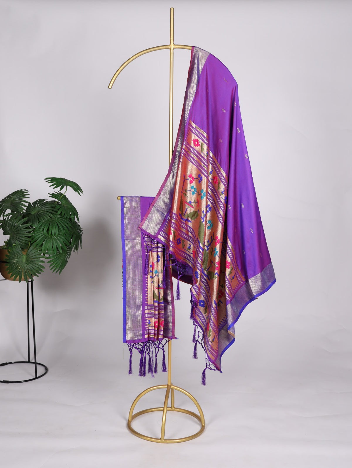 Deep Purple Paithani Dupatta