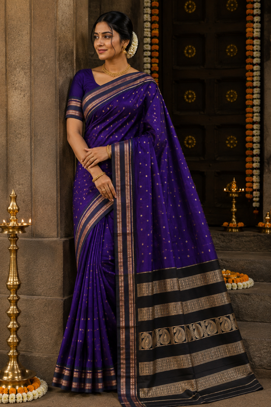 Royal Purple Narayanpeth Saree