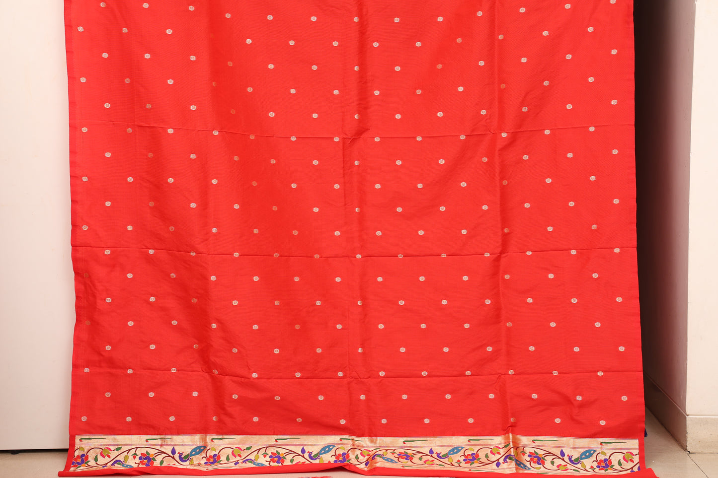 Emerald Green Morvel Border Paithani