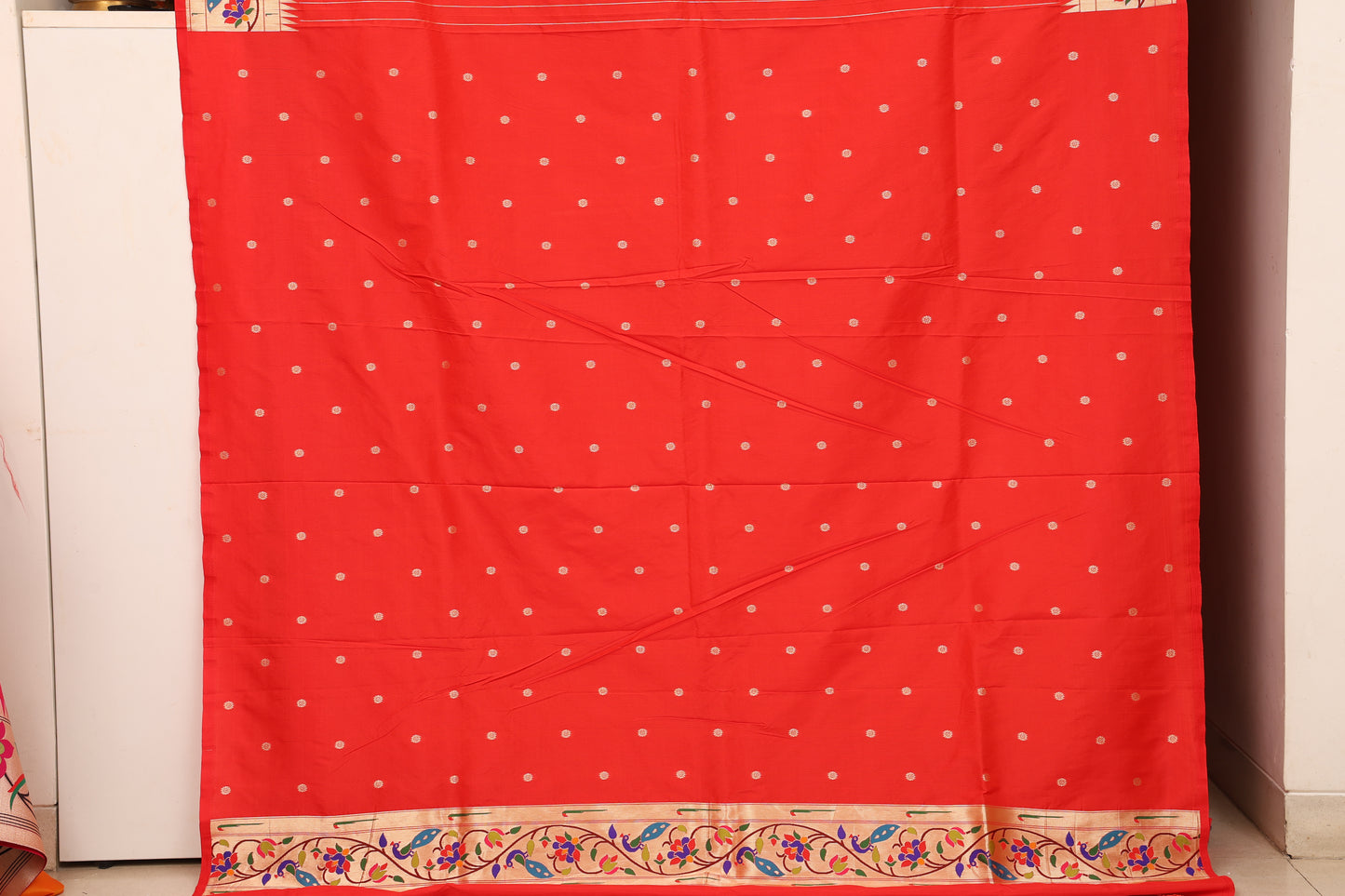 Lemon Yellow Morvel Border Paithani