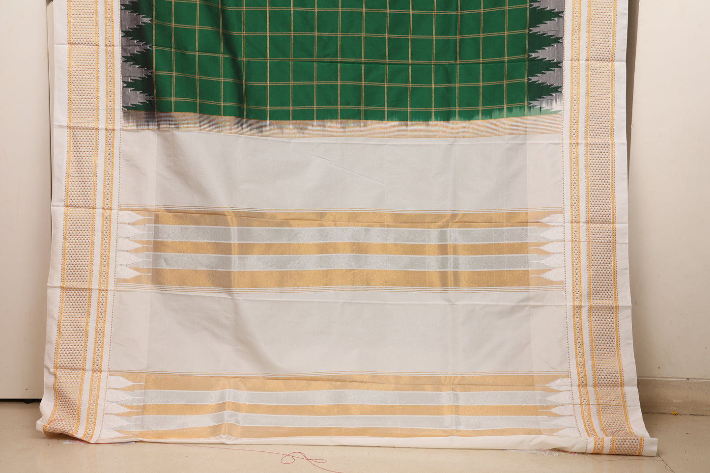 Bottle Green Ilkal Paithani