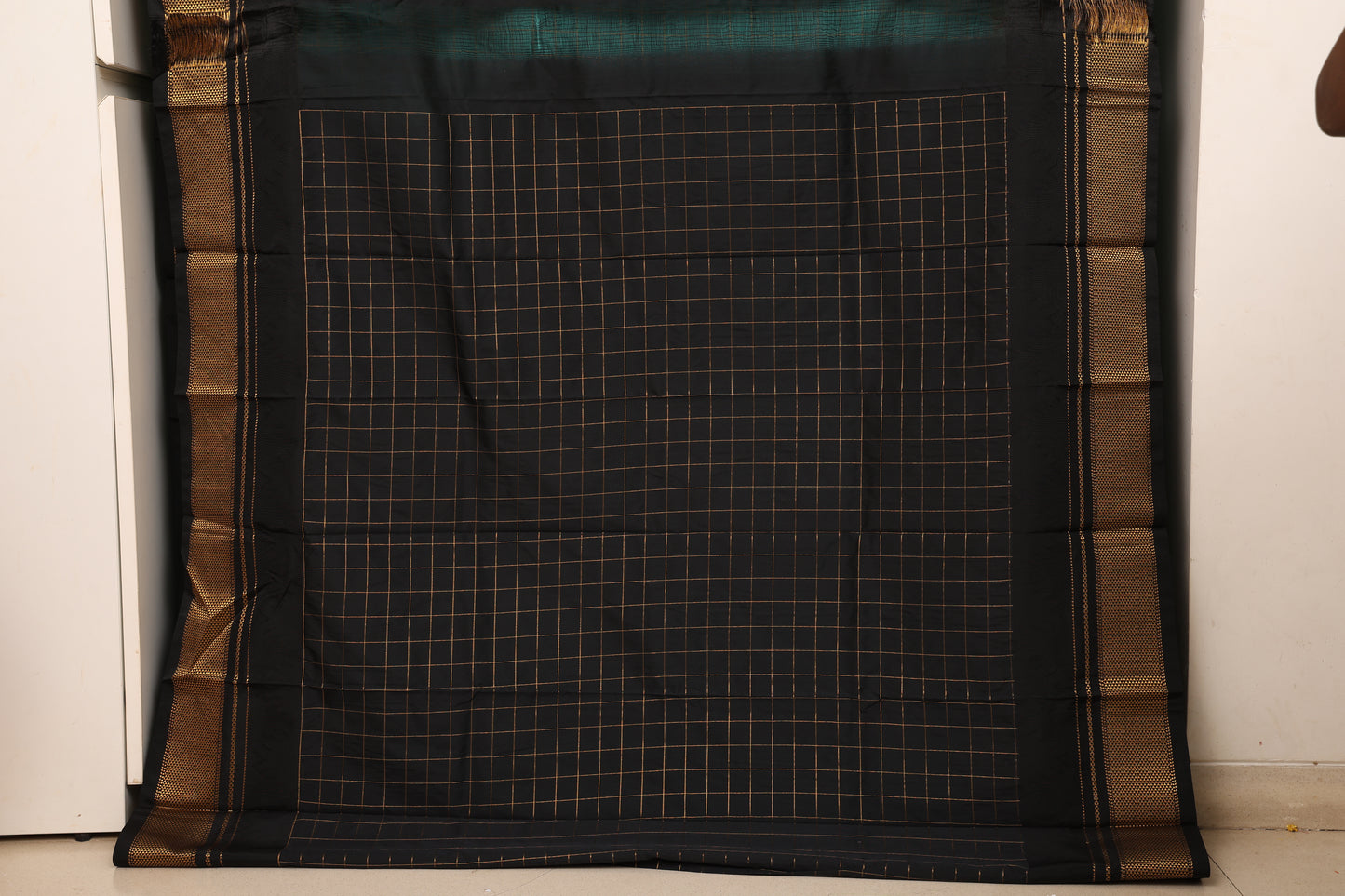 Sea Green Ilkal Paithani