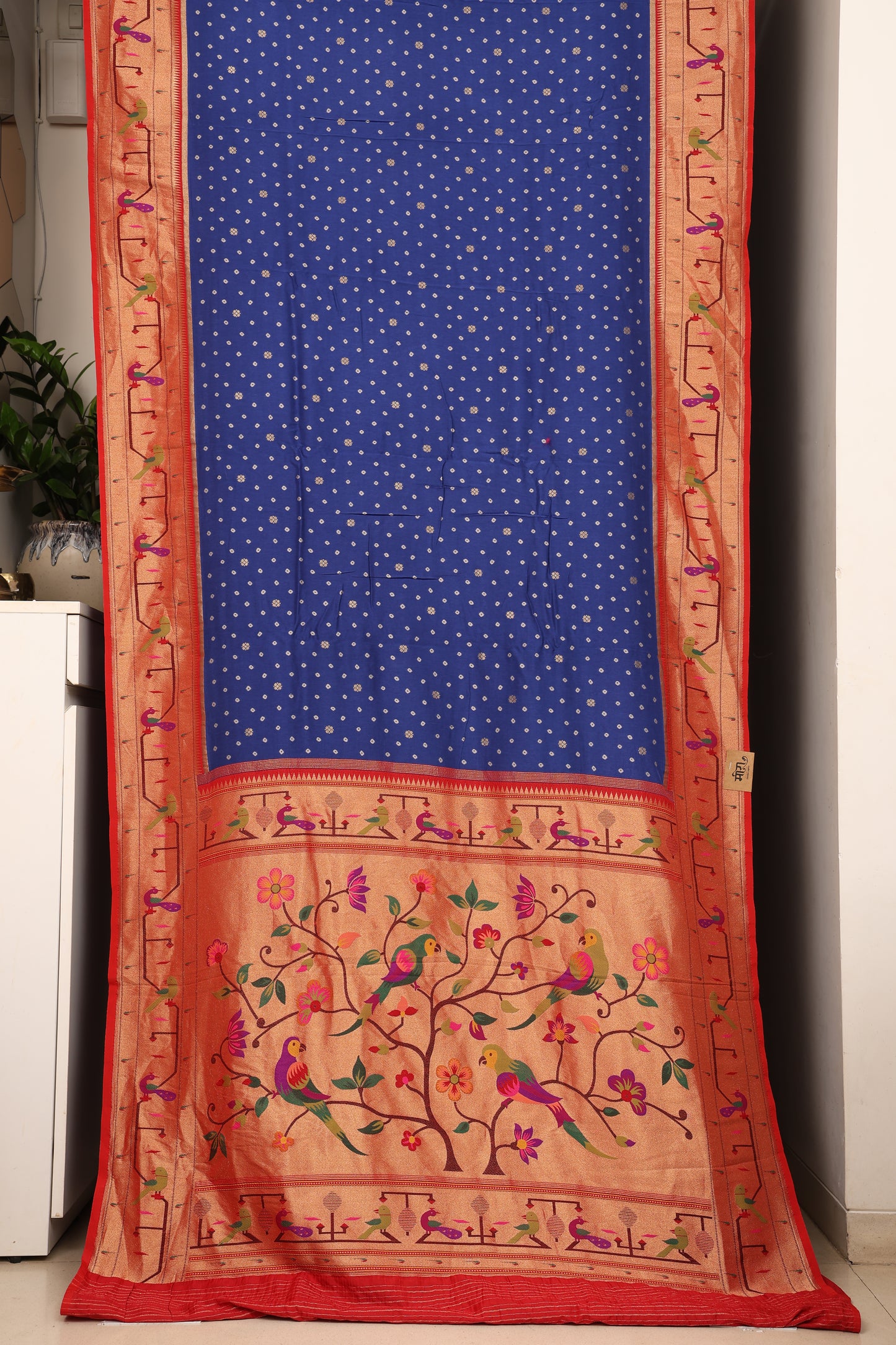 Royal Blue Royal Bandhej Paithani