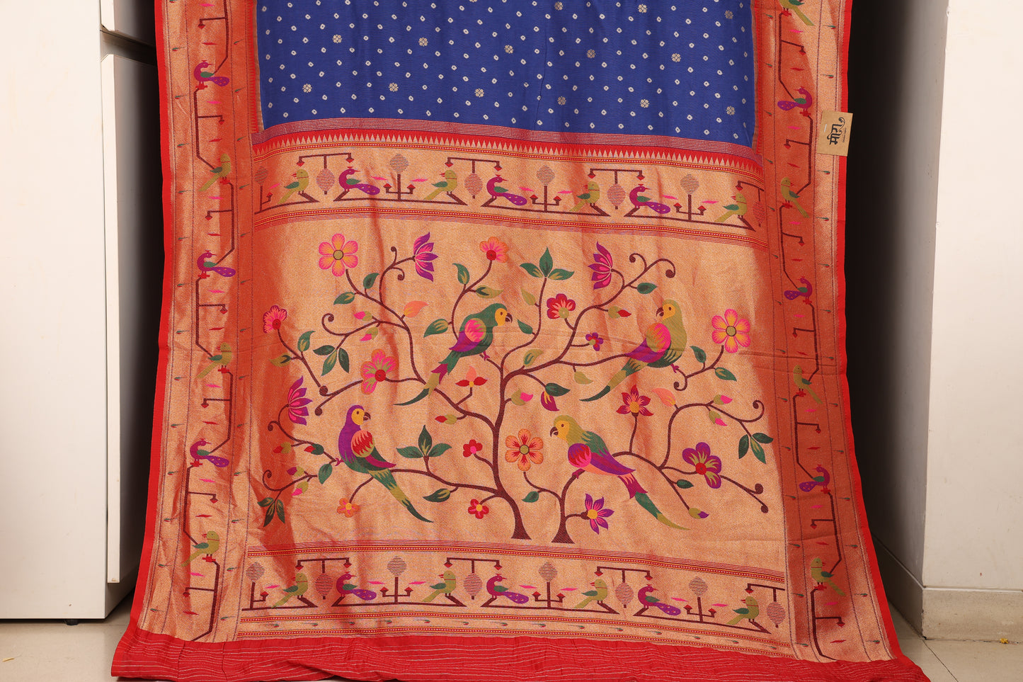 Royal Blue Royal Bandhej Paithani