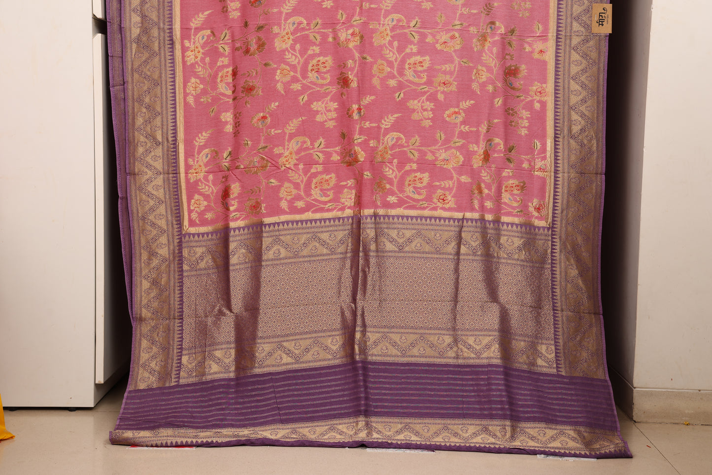 Baby Piny and Lavender  Peacock Brocade Paithani