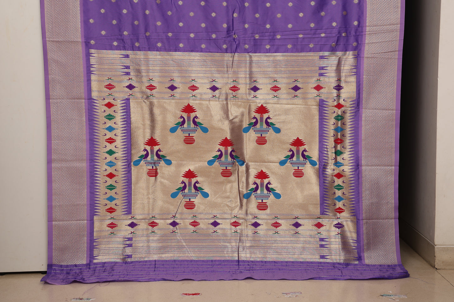 Lavender Purple Maharani Paithani