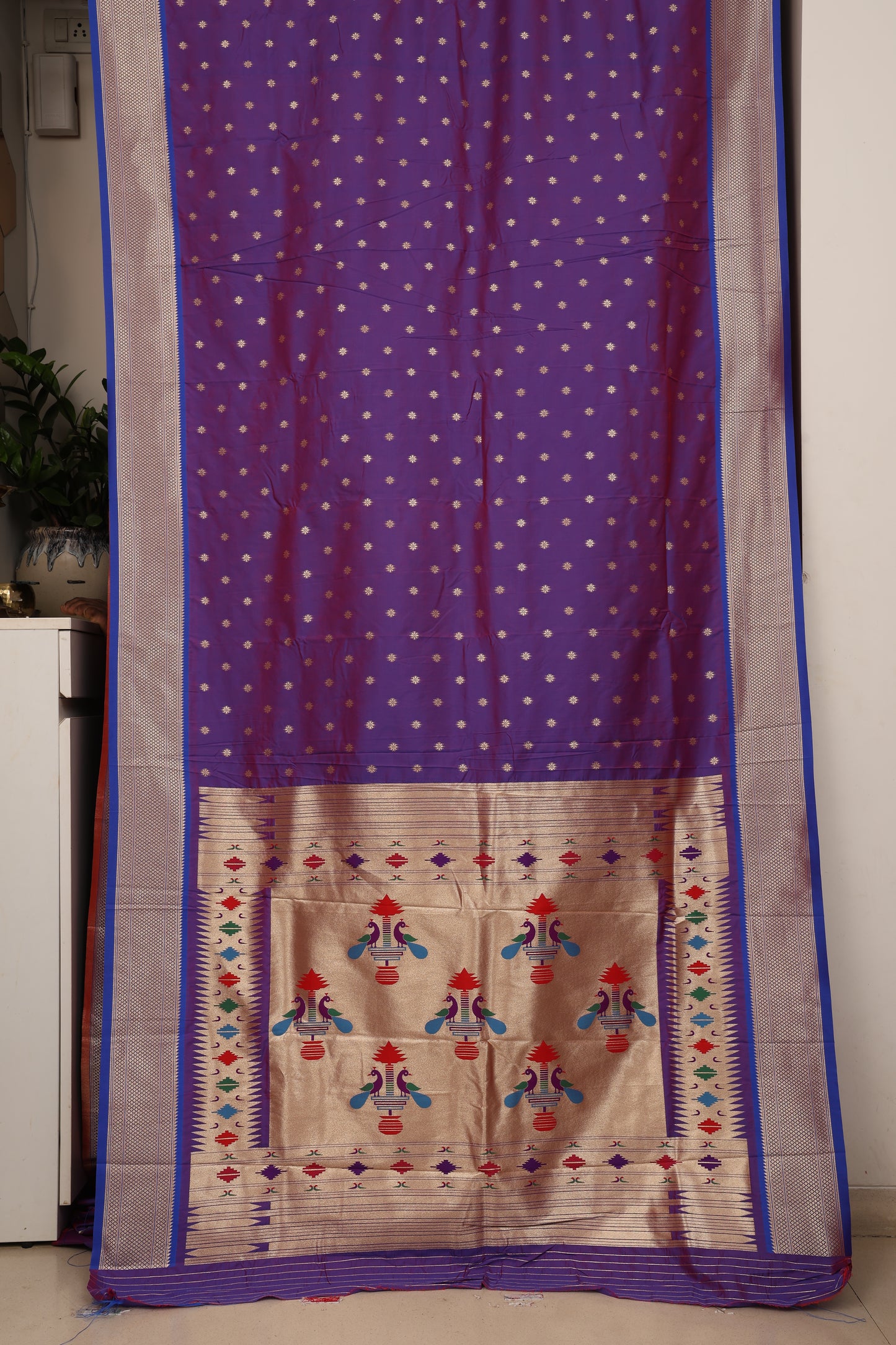 Irish Purple Maharani Paithani