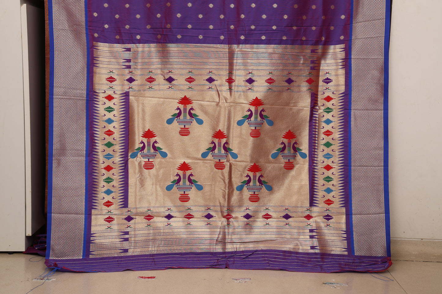 Irish Purple Maharani Paithani
