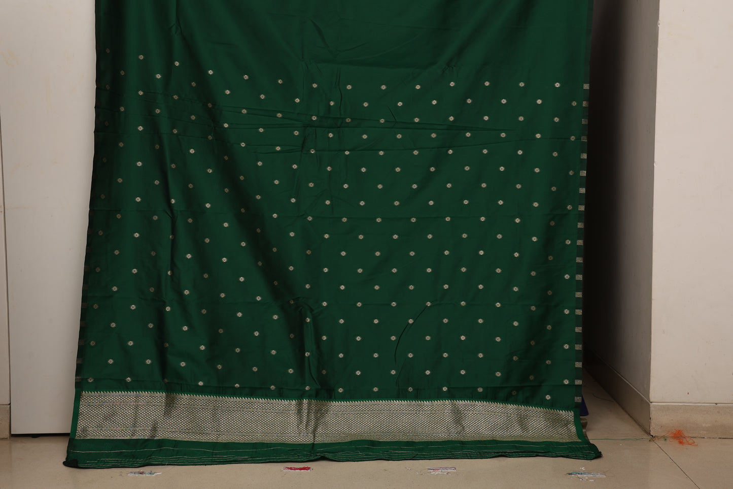 Emerald Green Maharani Paithani