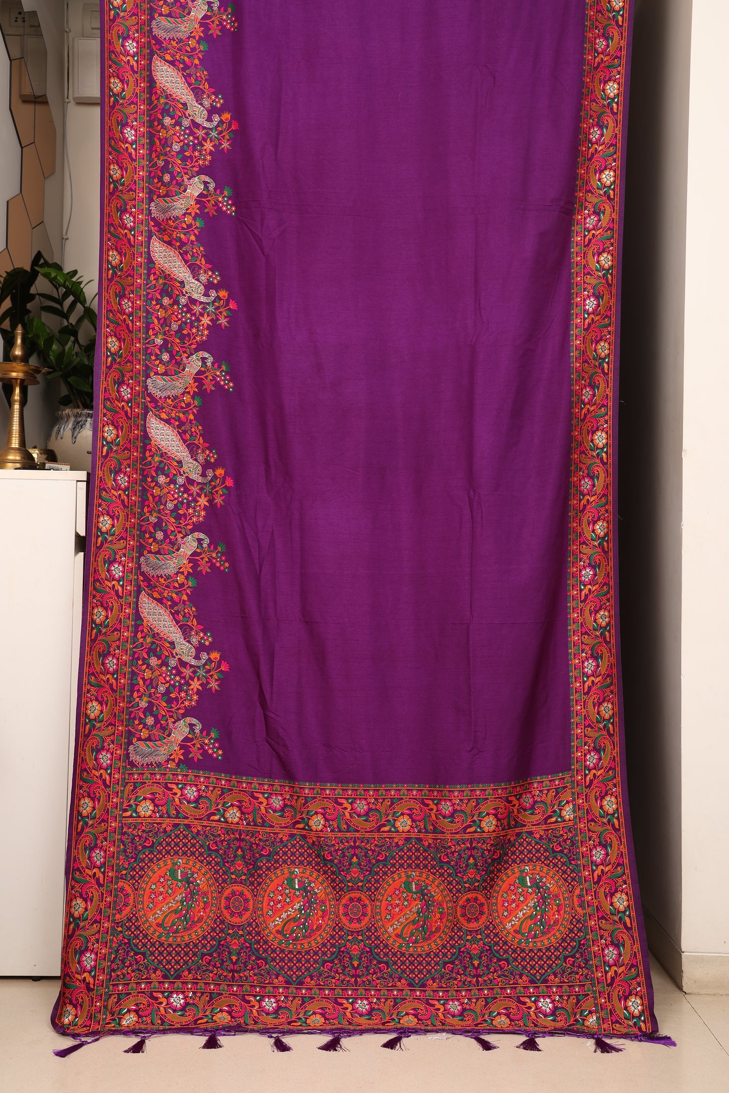 Royal Purple Pashmeena Paithani