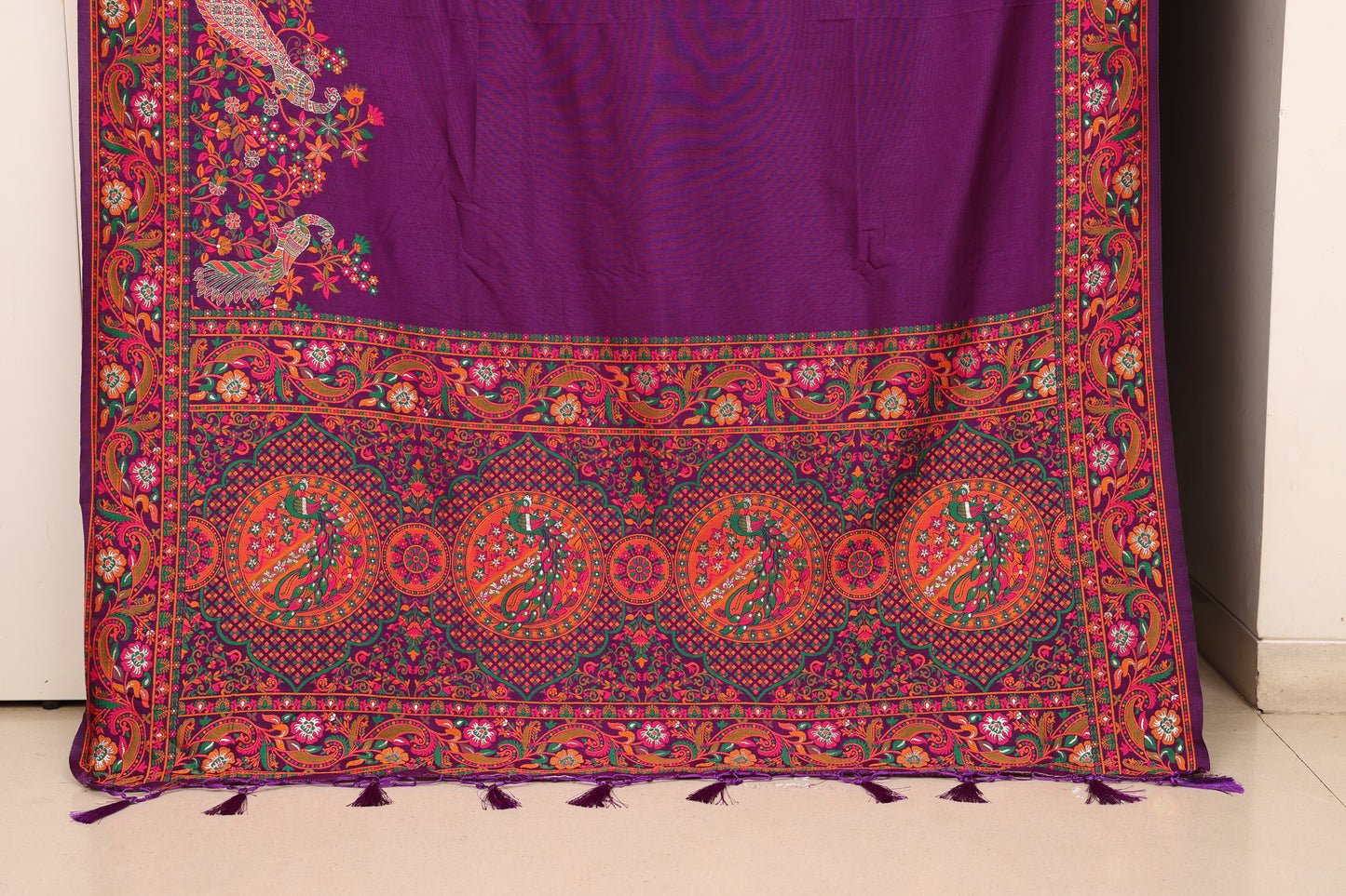 Royal Purple Pashmeena Paithani