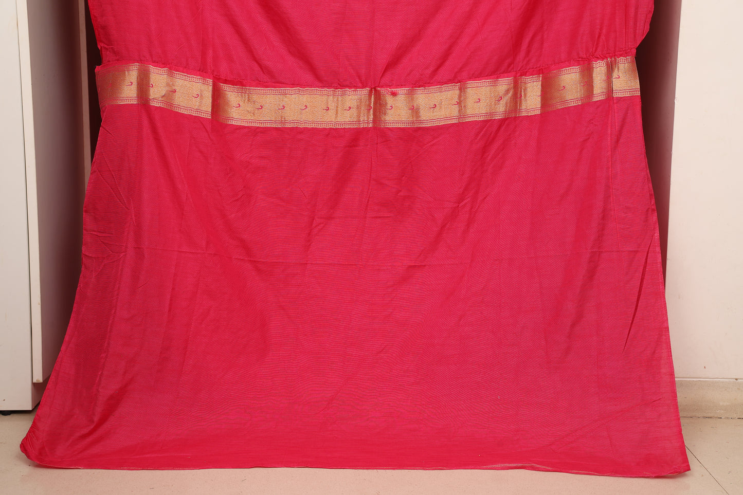 Rani Pink Munga Silk Saree