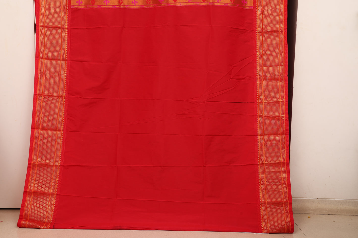 Royal Blue Kalanji Contrast Border Paithani