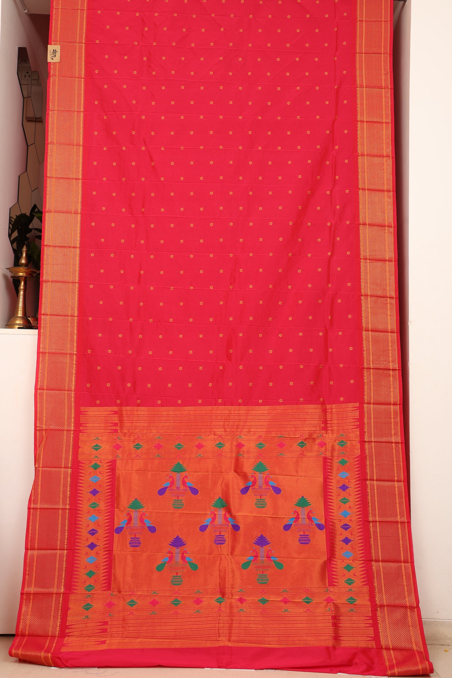 Rani Pink Kalanji Paithani