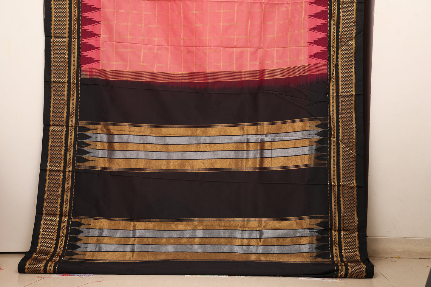 Magenta Pink Ilkal Paithani