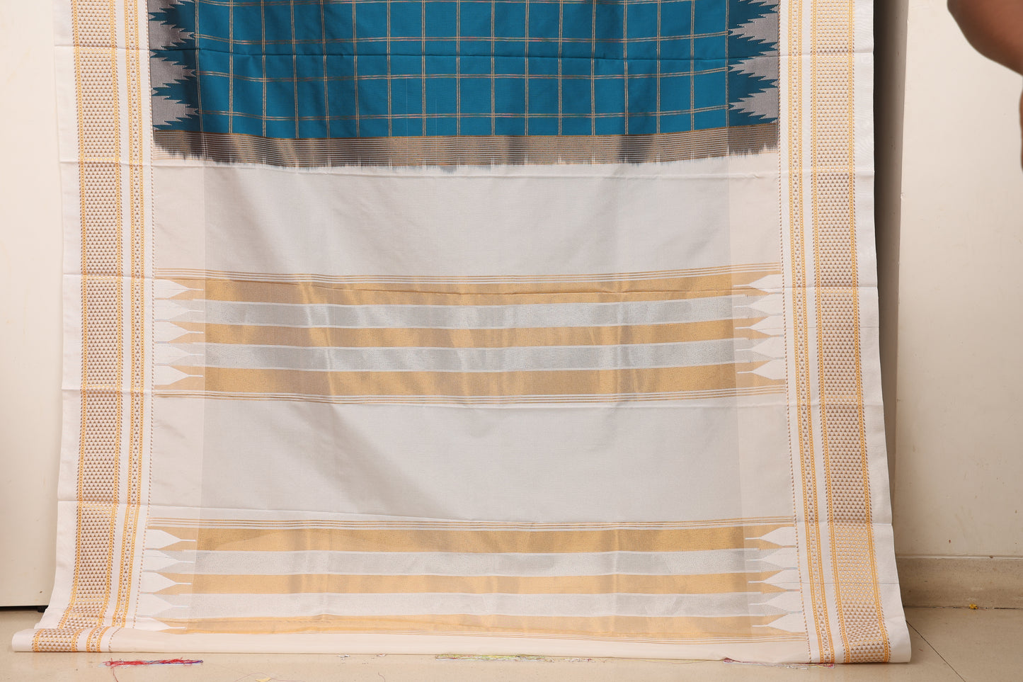 Ocean Blue Ilkal Paithani