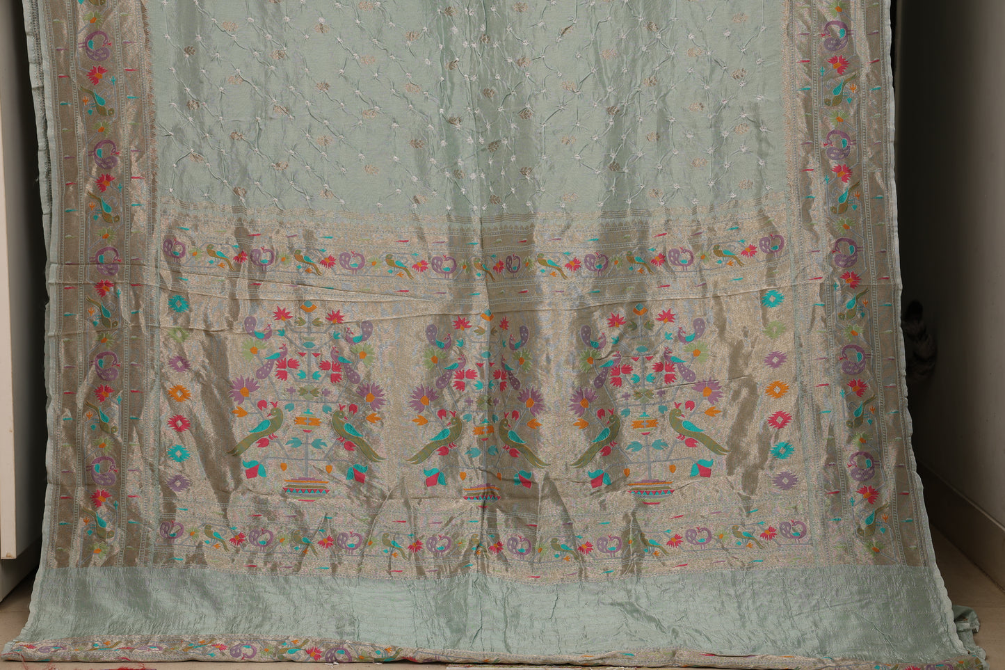 Sage Green  Bandhej Paithani