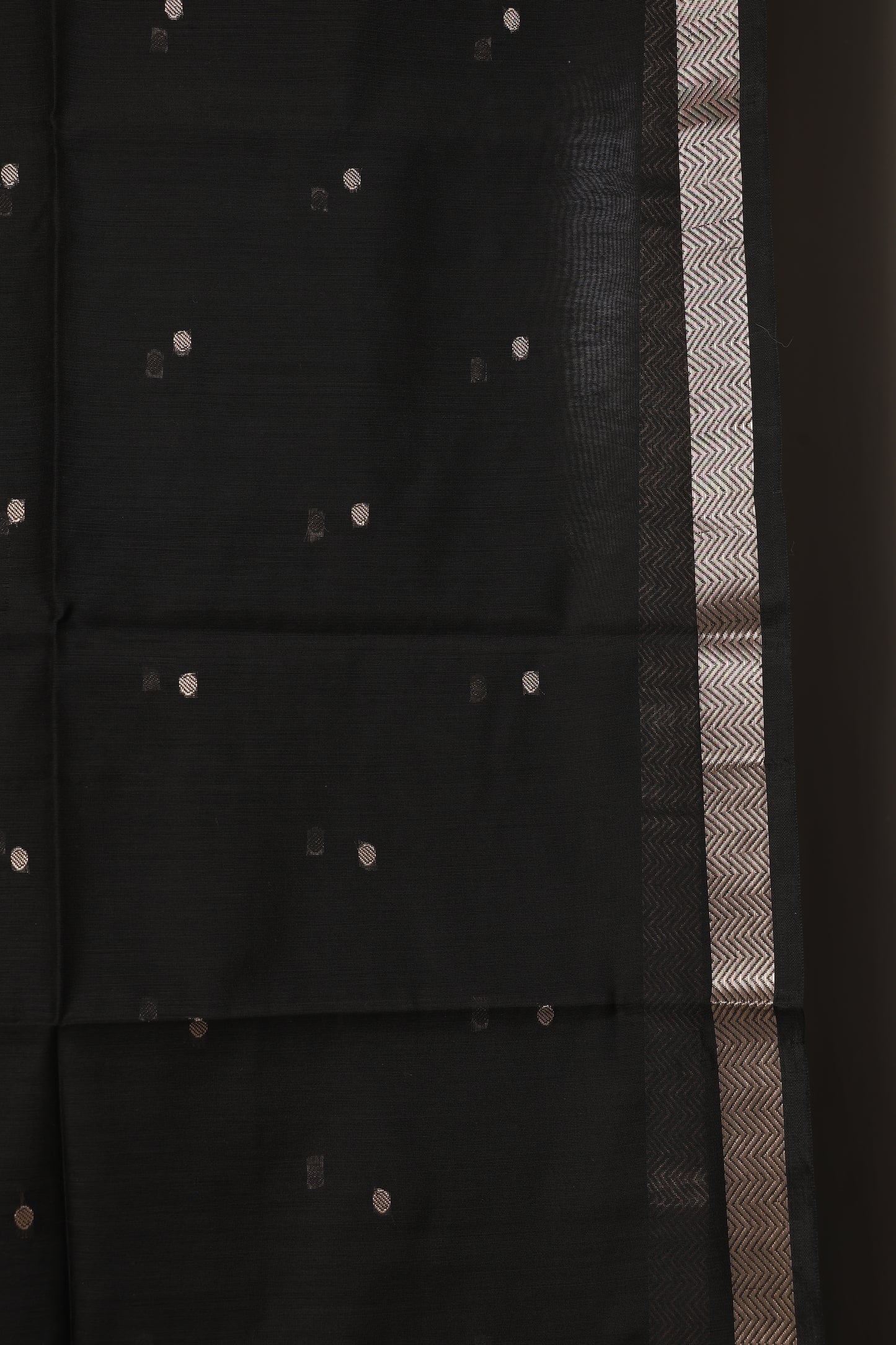 Black Teal Contrast Maheshwari Saree