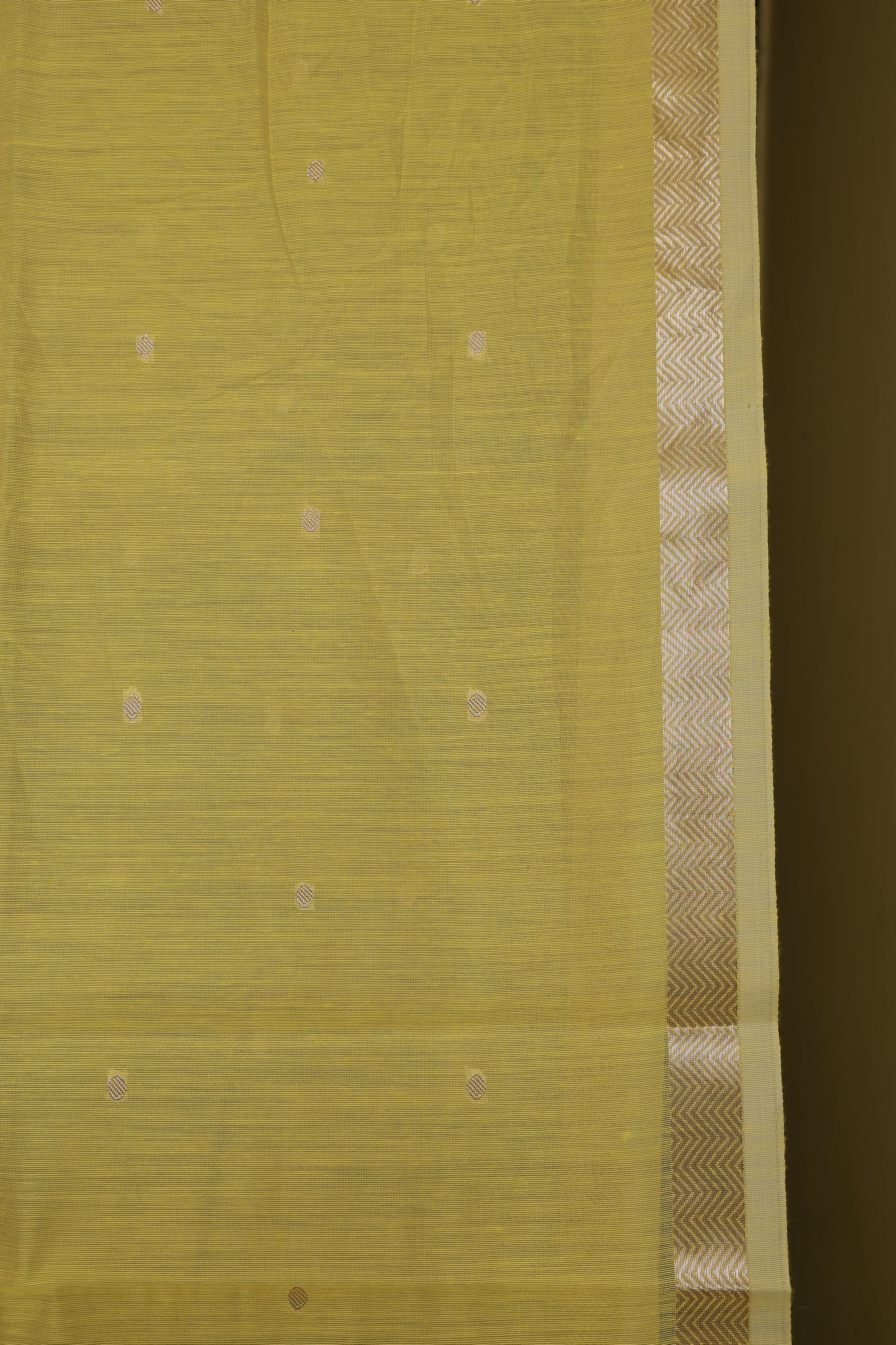 Lemon Yellow & Aqua Blue Contrast Maheshwari Saree