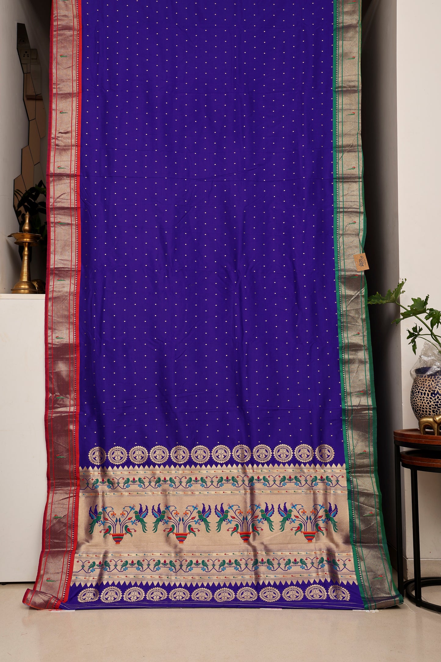 Royal Blue Ganga Jammuna Border Paithani