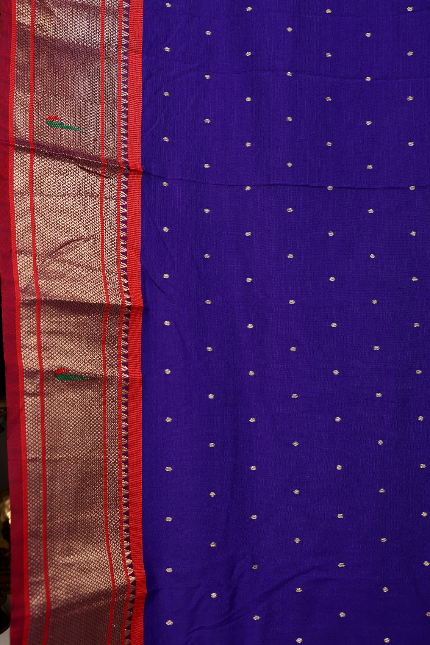 Royal Blue Ganga Jammuna Border Paithani