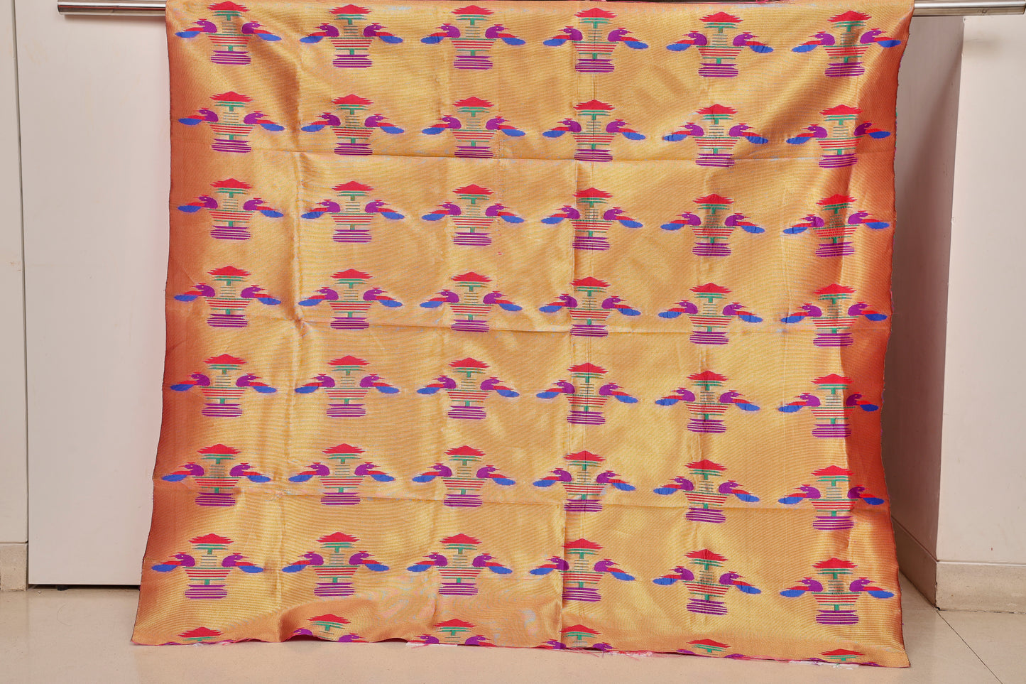 Paithani Brocket Blouse - Twin Peacock Design