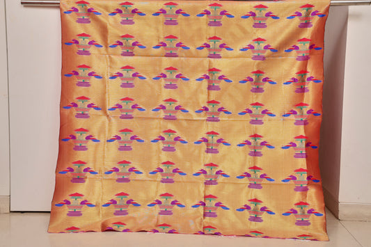 Paithani Brocket Blouse - Twin Peacock Design