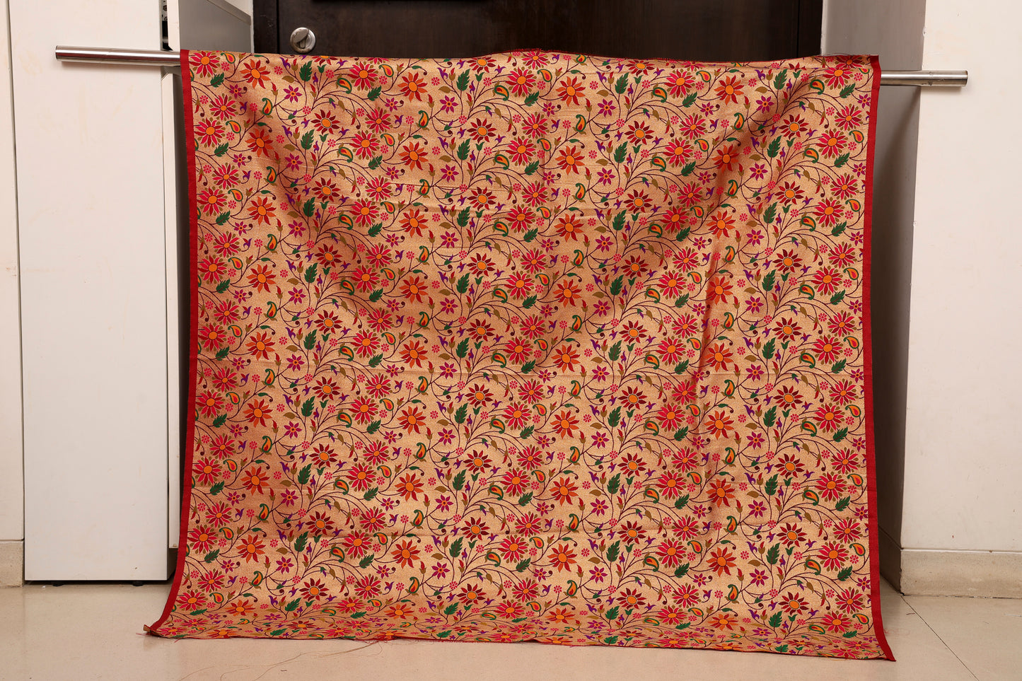 Paithani Brocket Blouse - Full Floral Jaal Design