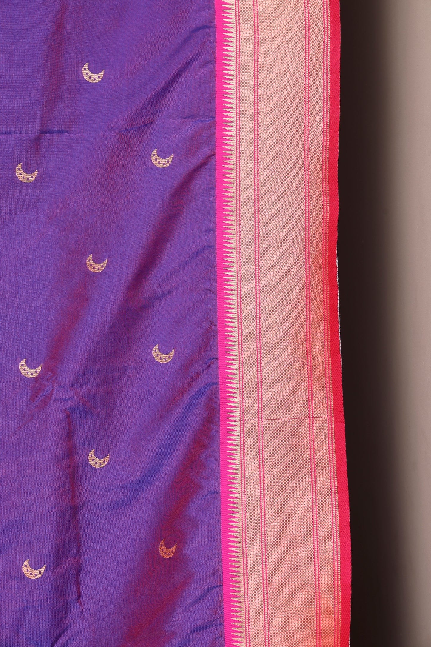 Rich Royal Purple Chandrakor Butti Paithani