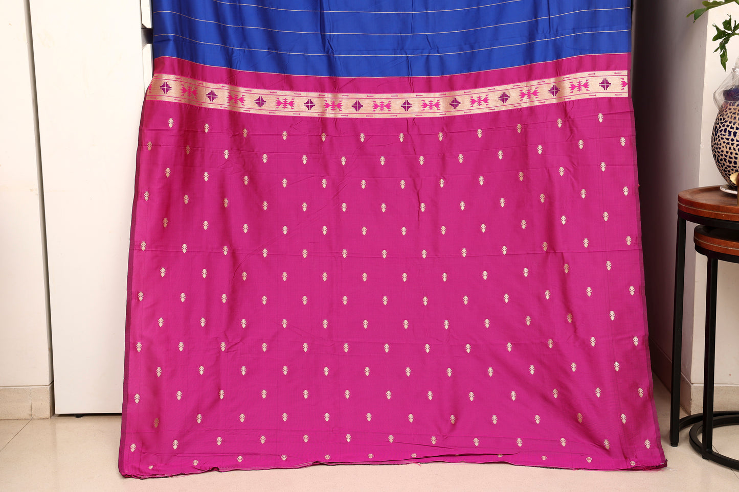 Royal Blue Chandrakor Butti Paithani