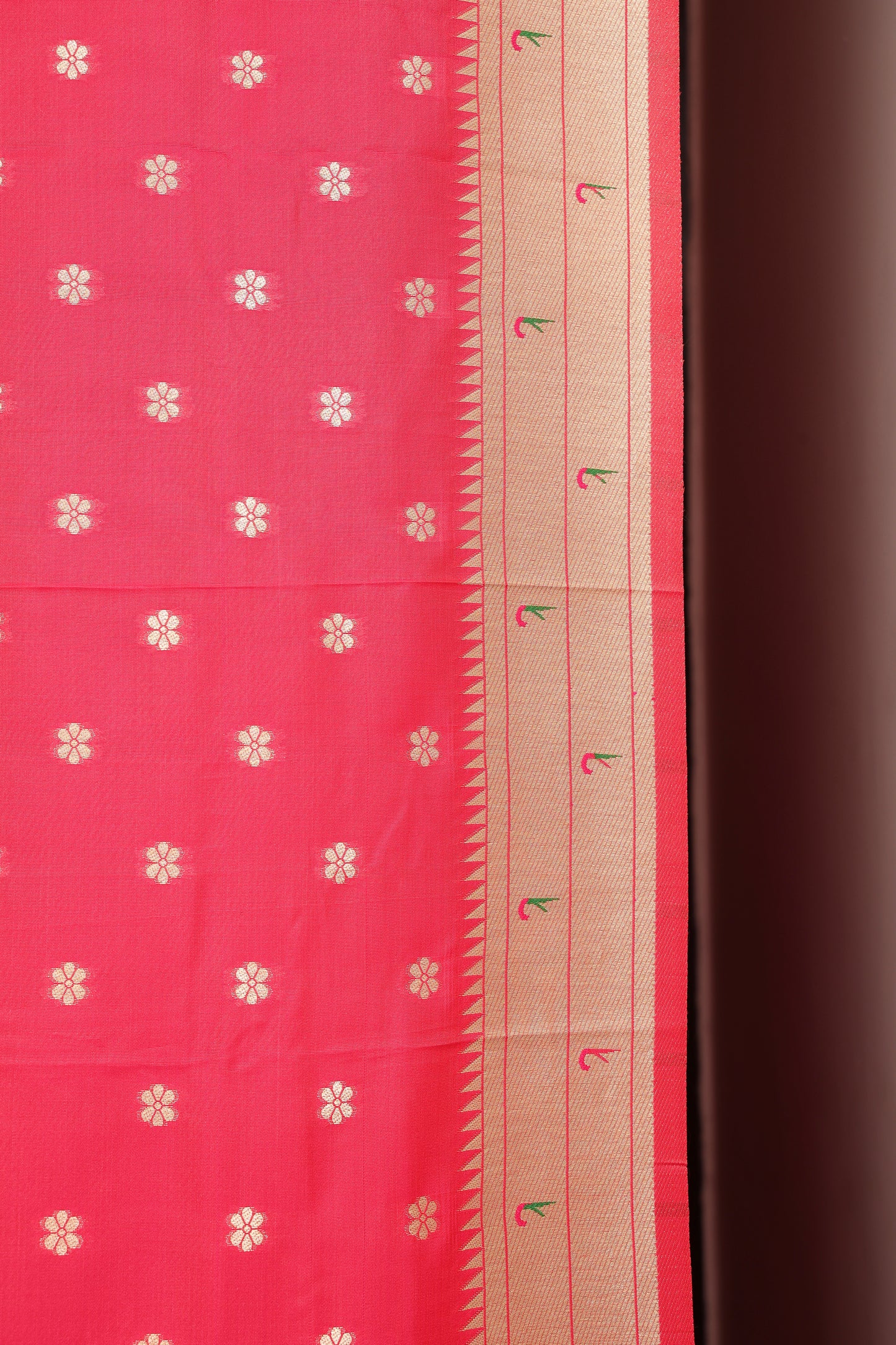Rani Pink Seven Rows Muniya Skirt Border Paithani
