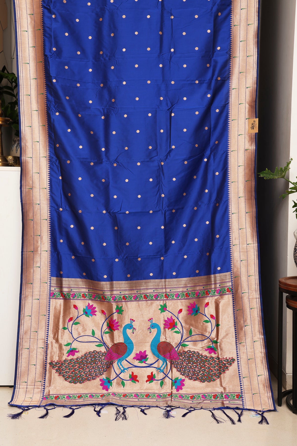 Royal Blue Kanjivaram Paithani