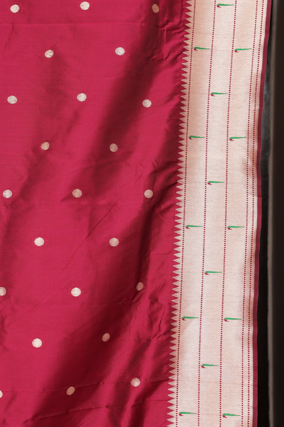Wine Maroon Kanjivaram Paithani