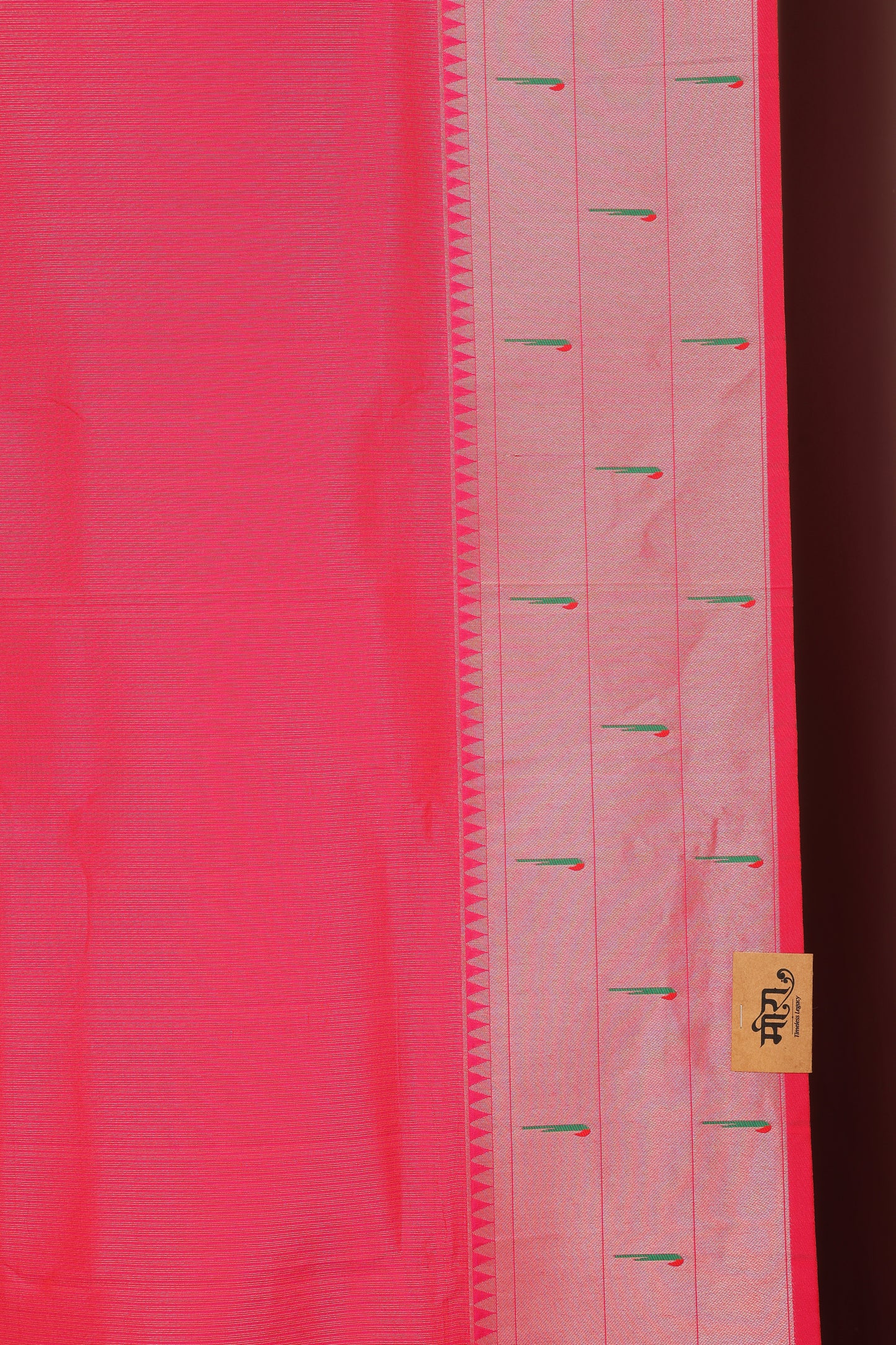 Rani Pink Triple Muniya Tissue Paithani